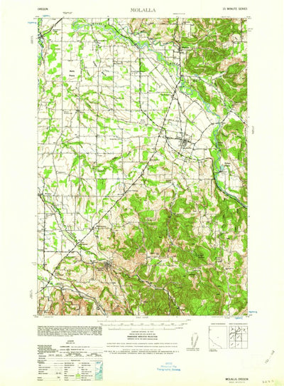 United States Geological Survey Molalla, OR (1939, 62500-Scale) digital map