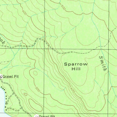 United States Geological Survey Molasses Pond, ME (1982, 24000-Scale) digital map
