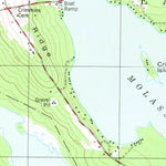 United States Geological Survey Molasses Pond, ME (1982, 24000-Scale) digital map