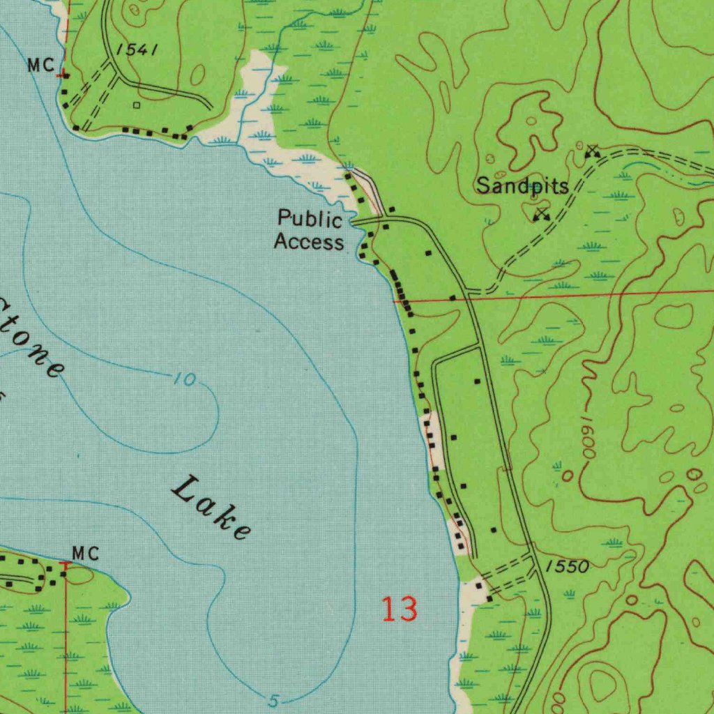 Mole Lake, WI (1973, 24000-Scale) Map by United States Geological ...