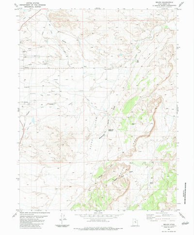 United States Geological Survey Molen, UT (1983, 24000-Scale) digital map