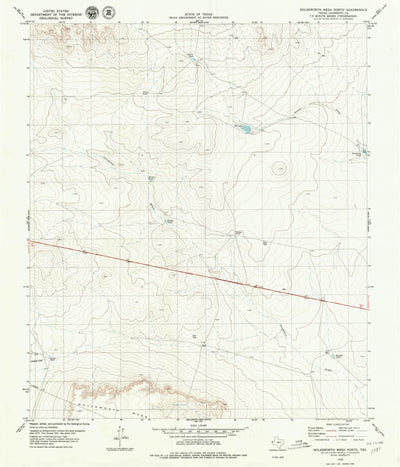United States Geological Survey Molesworth Mesa North, TX (1979, 24000-Scale) digital map