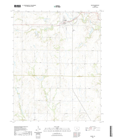 United States Geological Survey Moline, KS (2022, 24000-Scale) digital map
