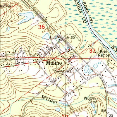 United States Geological Survey Molino, FL (1994, 24000-Scale) digital map