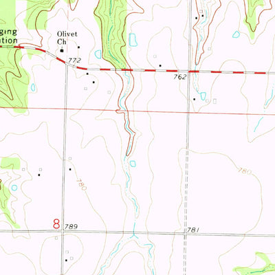 United States Geological Survey Molino, MO (1972, 24000-Scale) digital map