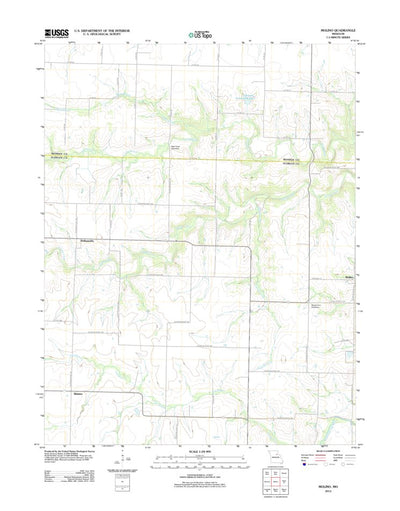 United States Geological Survey Molino, MO (2012, 24000-Scale) digital map
