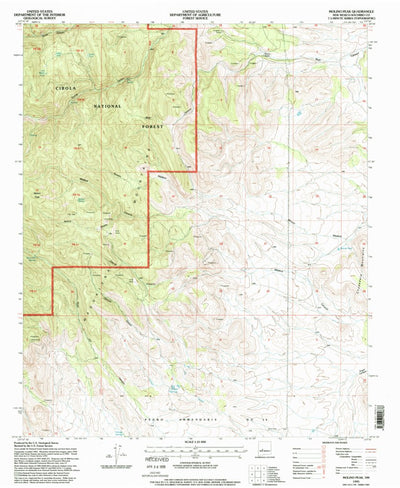 United States Geological Survey Molino Peak, NM (1995, 24000-Scale) digital map