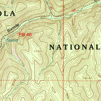 United States Geological Survey Molino Peak, NM (1995, 24000-Scale) digital map