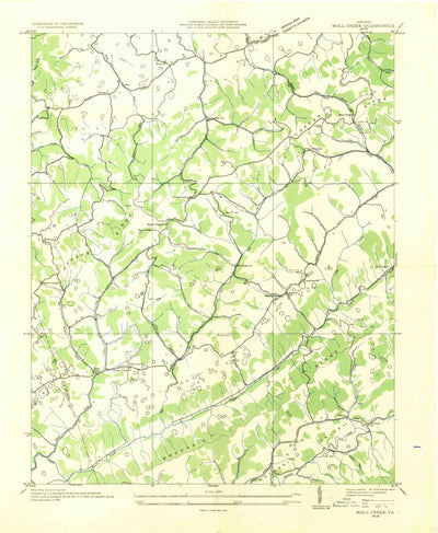 United States Geological Survey Moll Creek, VA (1935, 24000-Scale) digital map
