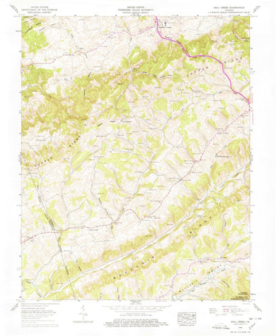 United States Geological Survey Moll Creek, VA (1958, 24000-Scale) digital map