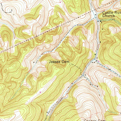 United States Geological Survey Moll Creek, VA (1958, 24000-Scale) digital map