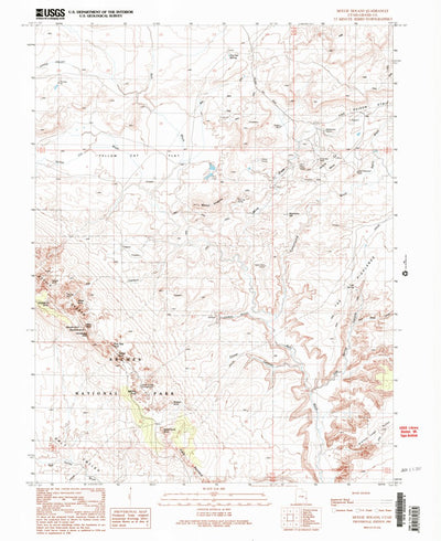 United States Geological Survey Mollie Hogans, UT (1991, 24000-Scale) digital map