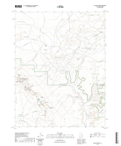 United States Geological Survey Mollie Hogans, UT (2023, 24000-Scale) digital map