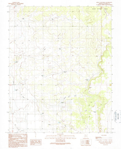 United States Geological Survey Molly Ann Draw, AZ (1989, 24000-Scale) digital map