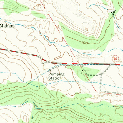 United States Geological Survey Molokai Airport, HI (1968, 24000-Scale) digital map