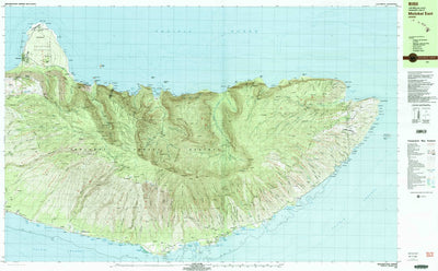 United States Geological Survey Molokai East, HI (1983, 25000-Scale) digital map