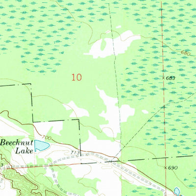 United States Geological Survey Moltke, MI (1971, 24000-Scale) digital map