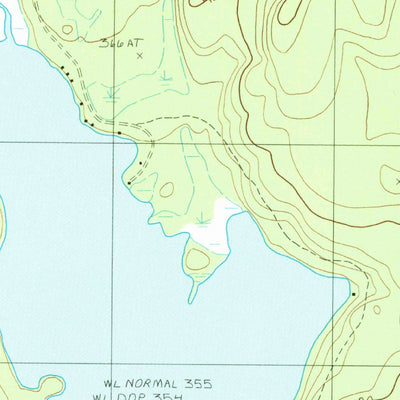 United States Geological Survey Molunkus Lake, ME (1988, 24000-Scale) digital map