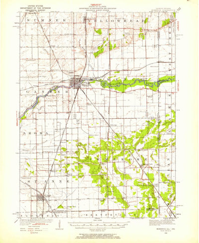 United States Geological Survey Momence, IL-IN (1922, 62500-Scale) digital map