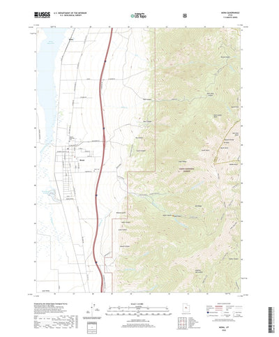 United States Geological Survey Mona, UT (2020, 24000-Scale) digital map