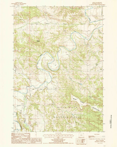 United States Geological Survey Mona, WY (1984, 24000-Scale) digital map