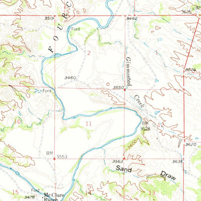 United States Geological Survey Mona, WY-MT (1957, 62500-Scale) digital map