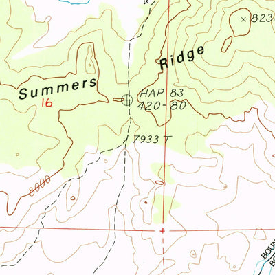 United States Geological Survey Monache Mountain, CA (1987, 24000-Scale) digital map