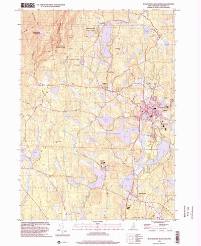 United States Geological Survey Monadnock Mountain, NH (1998, 24000-Scale) digital map