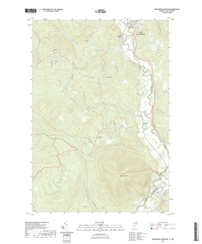 United States Geological Survey Monadnock Mountain, VT (2021, 24000-Scale) digital map