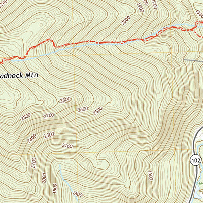 United States Geological Survey Monadnock Mountain, VT (2021, 24000-Scale) digital map