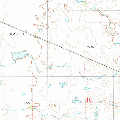 United States Geological Survey Monango NW, ND (1982, 24000-Scale) digital map