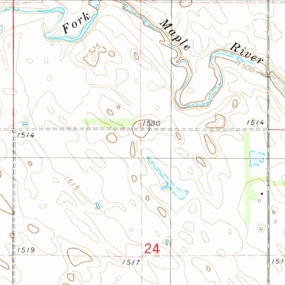 United States Geological Survey Monango NW, ND (1982, 24000-Scale) digital map