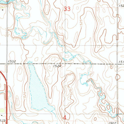 United States Geological Survey Monango SW, ND (1982, 24000-Scale) digital map