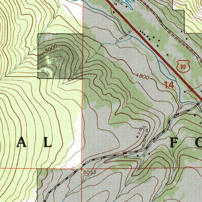 United States Geological Survey Monarch, MT (1995, 24000-Scale) digital map