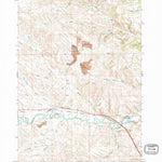 United States Geological Survey Monarch, WY-MT (1964, 24000-Scale) digital map