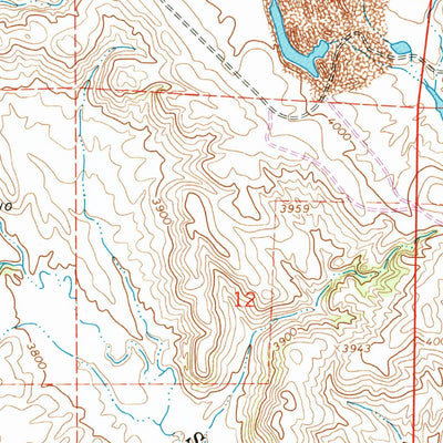 United States Geological Survey Monarch, WY-MT (1964, 24000-Scale) digital map