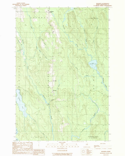 United States Geological Survey Monarda, ME (1989, 24000-Scale) digital map