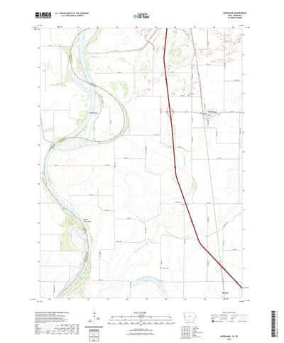 United States Geological Survey Mondamin, IA (2022, 24000-Scale) digital map