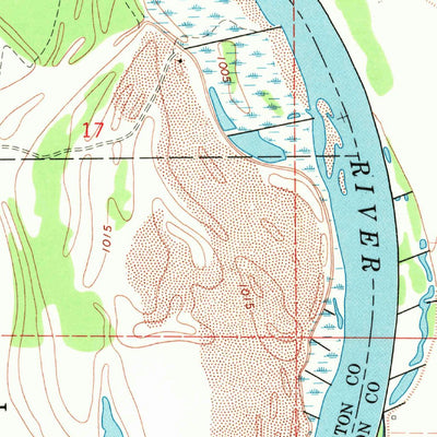 United States Geological Survey Mondamin, IA-NE (1970, 24000-Scale) digital map