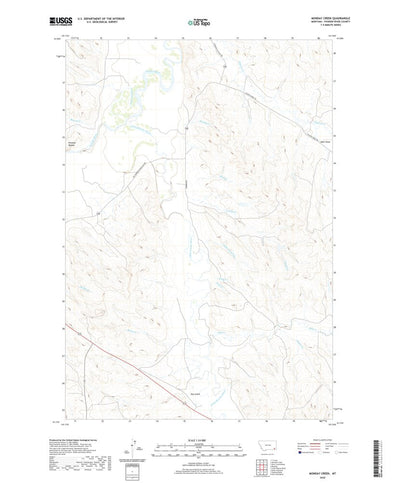 United States Geological Survey Monday Creek, MT (2020, 24000-Scale) digital map