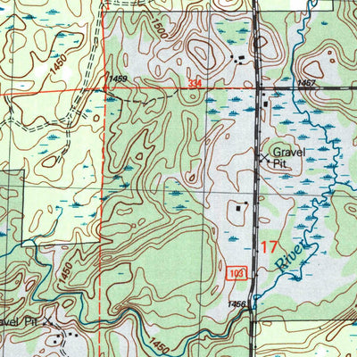 United States Geological Survey Mondeaux Dam, WI (2005, 24000-Scale) digital map