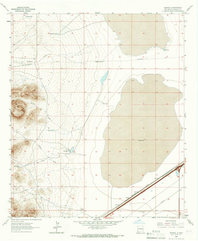 United States Geological Survey Mondel, NM (1964, 24000-Scale) digital map