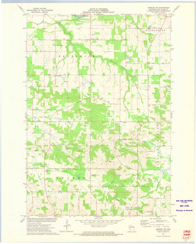 United States Geological Survey Mondovi NE, WI (1973, 24000-Scale) digital map