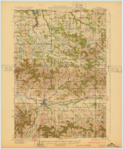 United States Geological Survey Mondovi, WI (1932, 62500-Scale) digital map