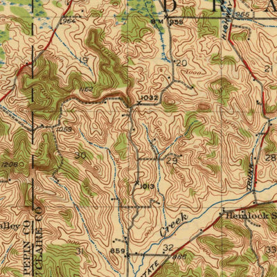 United States Geological Survey Mondovi, WI (1932, 62500-Scale) digital map