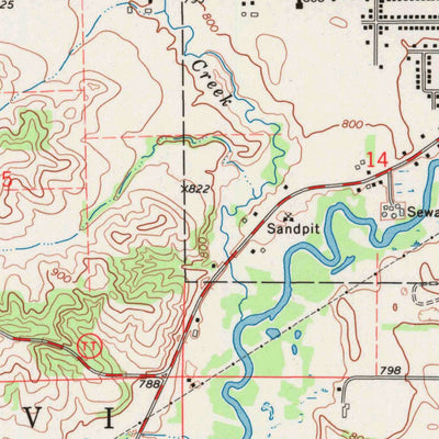 United States Geological Survey Mondovi, WI (1973, 24000-Scale) digital map