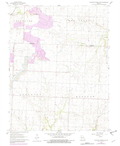 United States Geological Survey Monegaw Springs NW, MO (1960, 24000-Scale) digital map