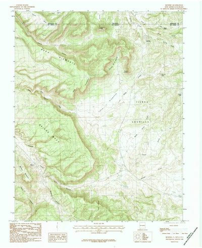 United States Geological Survey Monero, NM-CO (1983, 24000-Scale) digital map