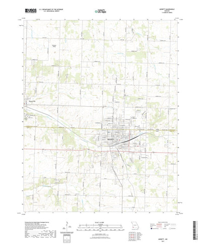 United States Geological Survey Monett, MO (2021, 24000-Scale) digital map