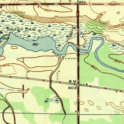 United States Geological Survey Mongo, IN (1947, 24000-Scale) digital map
